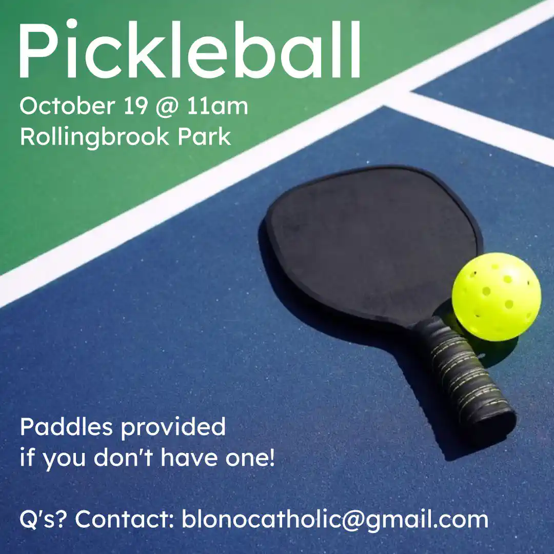 Pickleball - Come play pickleball with us at Rollingbrook Park. Paddles provided if you don&rsquo;t have one.